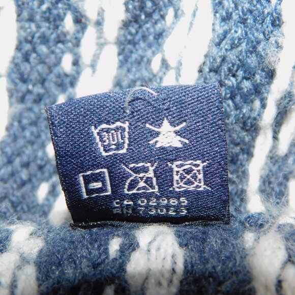 Bluenotes L Shawl Collar Gray orange Yellow White Double Button Cardigan Sweater - Picture 7 of 11